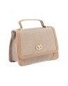 Ynot - Borsa a mano in pvc con patta e tracolla Lux