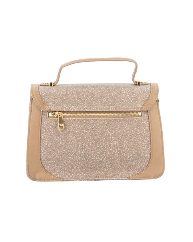 Ynot - Borsa a mano in pvc con patta e tracolla Lux