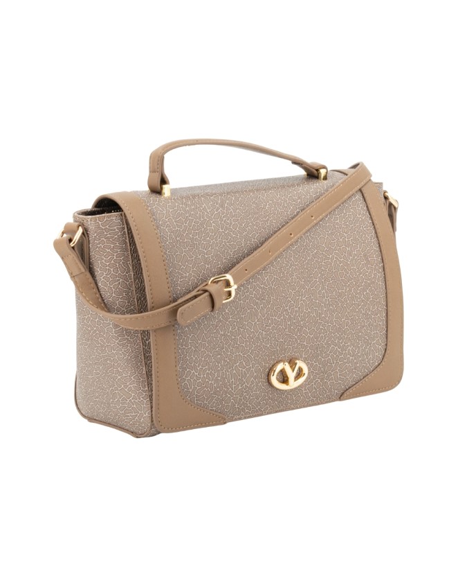 Ynot - Borsa con patta e tracolla in pvc Lux