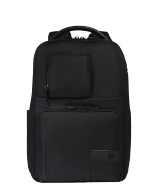  Piquadro – Zaino da viaggio porta pc 14’’ in pelle e tessuto