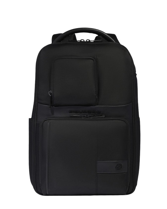 Piquadro – Zaino da viaggio porta pc 14’’ in pelle e tessuto