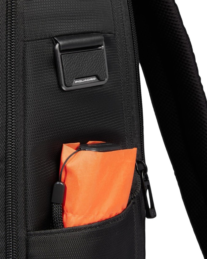  Piquadro – Zaino da viaggio porta pc 14’’ in pelle e tessuto