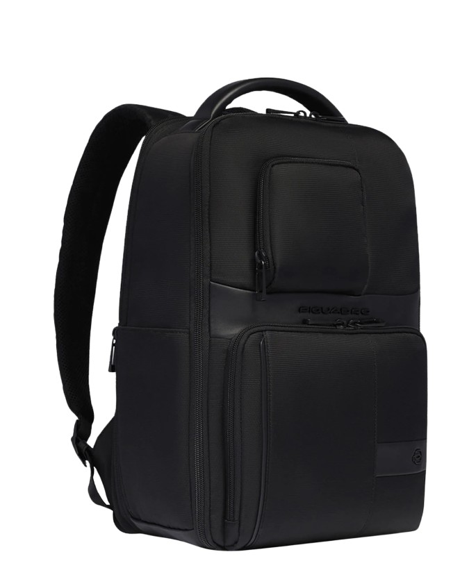  Piquadro – Zaino da viaggio porta pc 14’’ in pelle e tessuto