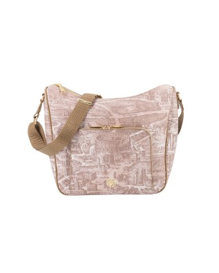 Ynot - Borsa a spalla in pvc con tasca esterna Aeterna