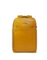 Piquadro - Customizable Blue Square 14" Leather Laptop Backpack