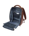  Piquadro - Zaino porta pc 14" in pelle personalizzabile Blue