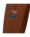 Piquadro - Customizable Blue Square 14" Leather Laptop Backpack
