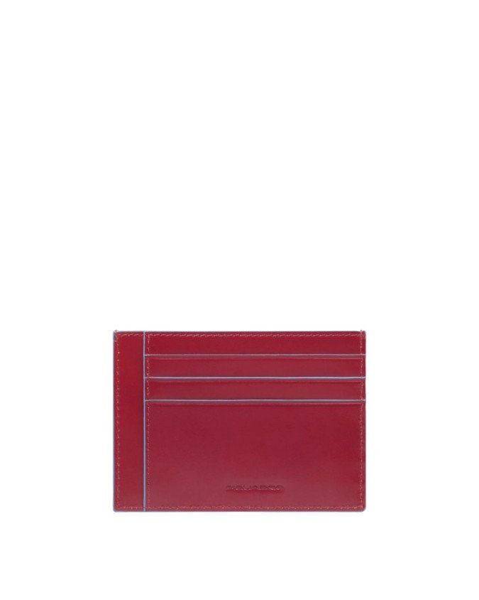 Piquadro - Blue Square Leather Credit...