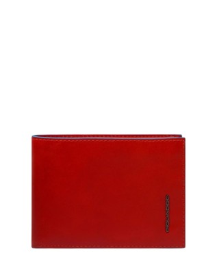 Piquadro - Blue Square men's leather wallet with document...