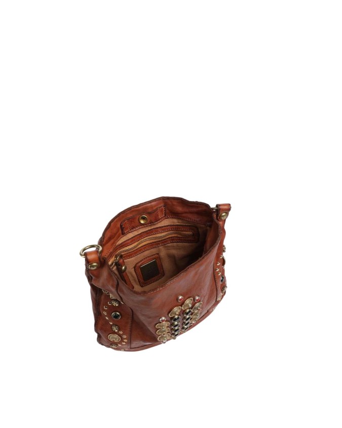  Campomaggi – Borsa a tracolla in pelle con borchie Nora