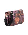  Ynot - Borsa postina con patta in ecopelle Ikebana