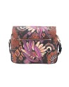 Ynot - Borsa postina con patta in ecopelle Ikebana