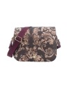  Ynot - Borsa postina con patta in ecopelle Ikebana