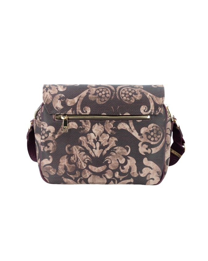  Ynot - Borsa postina con patta in ecopelle Ikebana