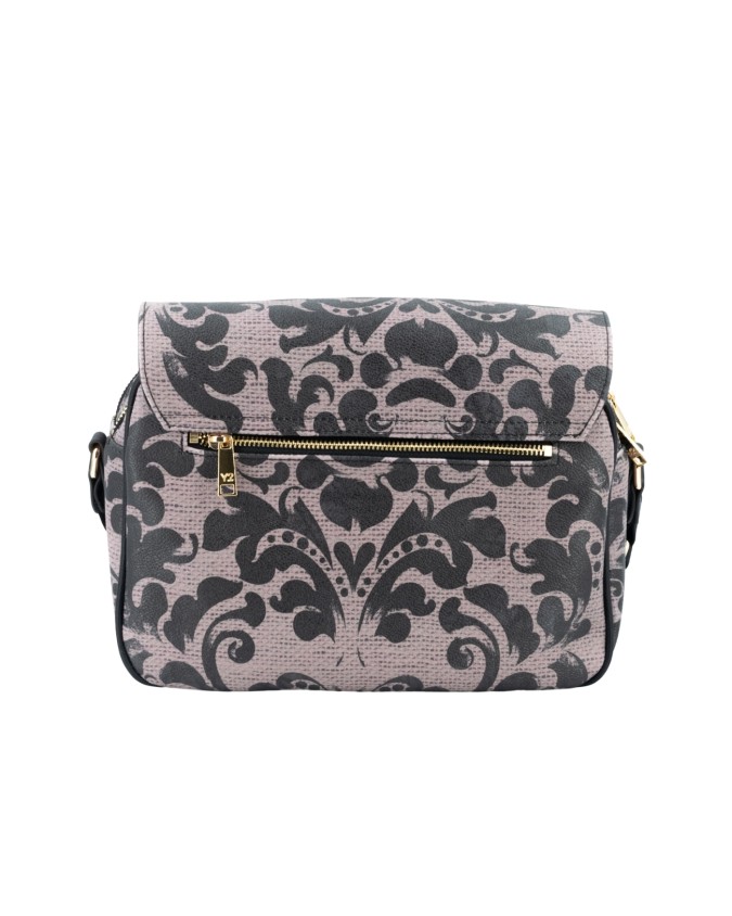  Ynot - Borsa postina con patta in ecopelle Ikebana