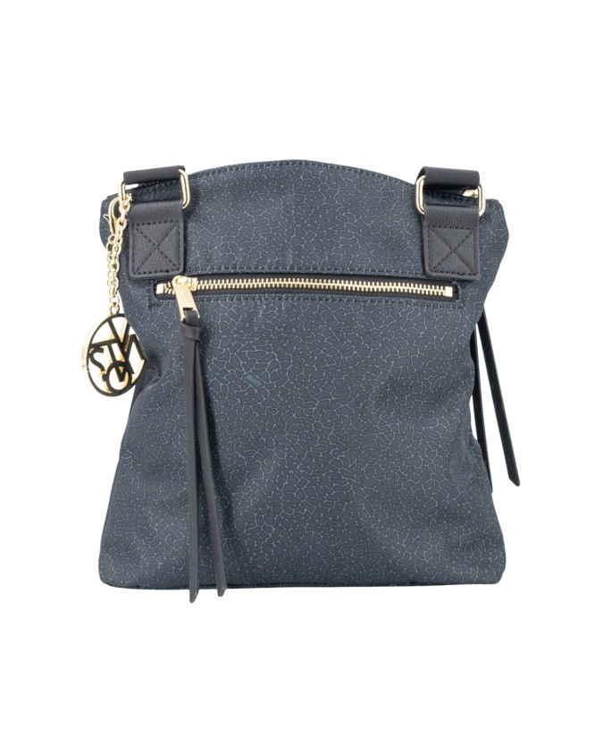  Ynot - Borsa a tracolla con tasca esterna Cloud