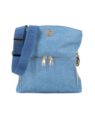  Ynot - Borsa a tracolla con tasca esterna Cloud