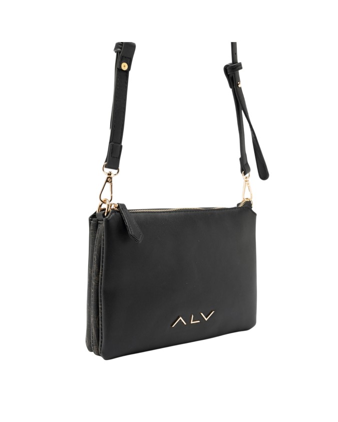  Alv By Alviero Martini - Borsa a tracolla a tre comparti in