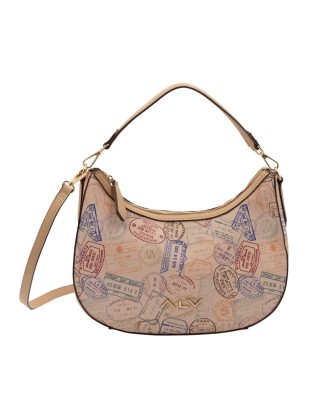 Alv By Alviero Martini - Borsa hobo in poliuretano Passport Classic