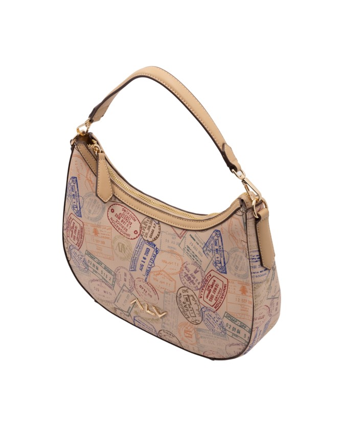 Alv By Alviero Martini - Borsa hobo in poliuretano Passport Classic