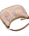 Alv By Alviero Martini - Borsa hobo in poliuretano Passport Classic