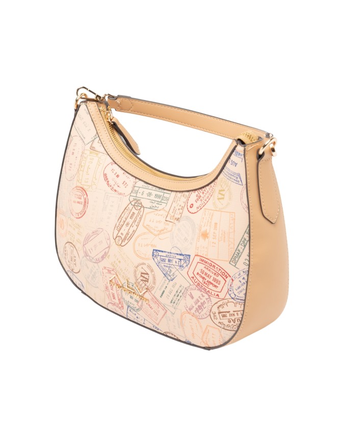 Alv By Alviero Martini - Borsa hobo in poliuretano Passport Classic