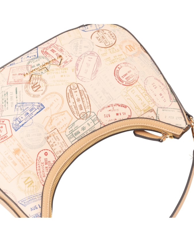 Alv By Alviero Martini - Borsa hobo in poliuretano Passport Classic