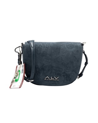 Alv By Alviero Martini - Borsa a tracolla in poliuretano scamosciato Alba Suede