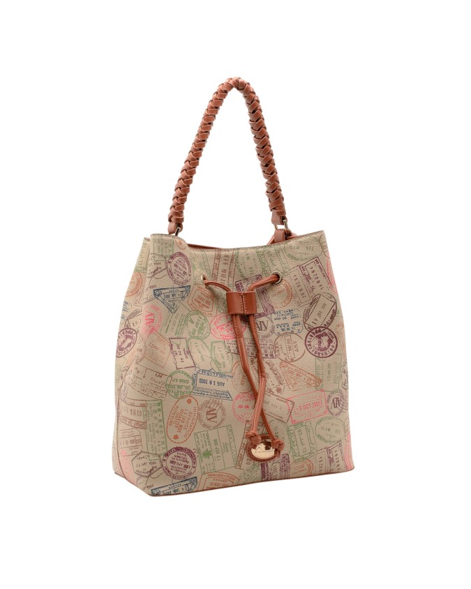 Alv By Alviero Martini - Borsa a secchiello in poliuretano Weave