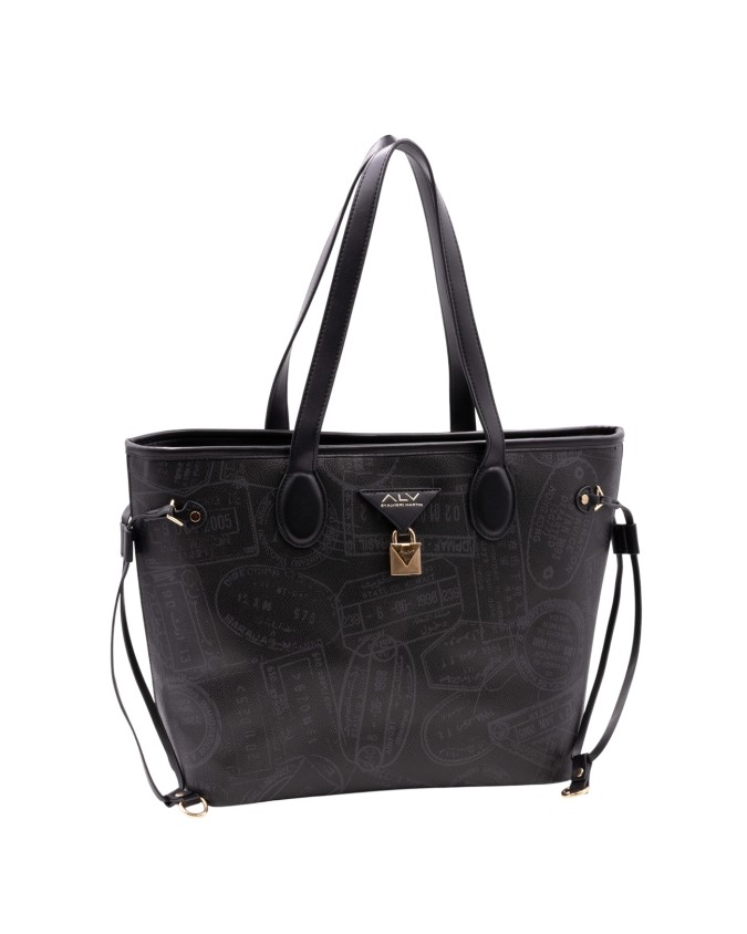  Alv By Alviero Martini - Borsa shopping in poliuretano con