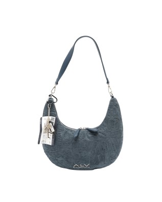  Alv By Alviero Martini - Borsa hobo mezzaluna in poliuretano