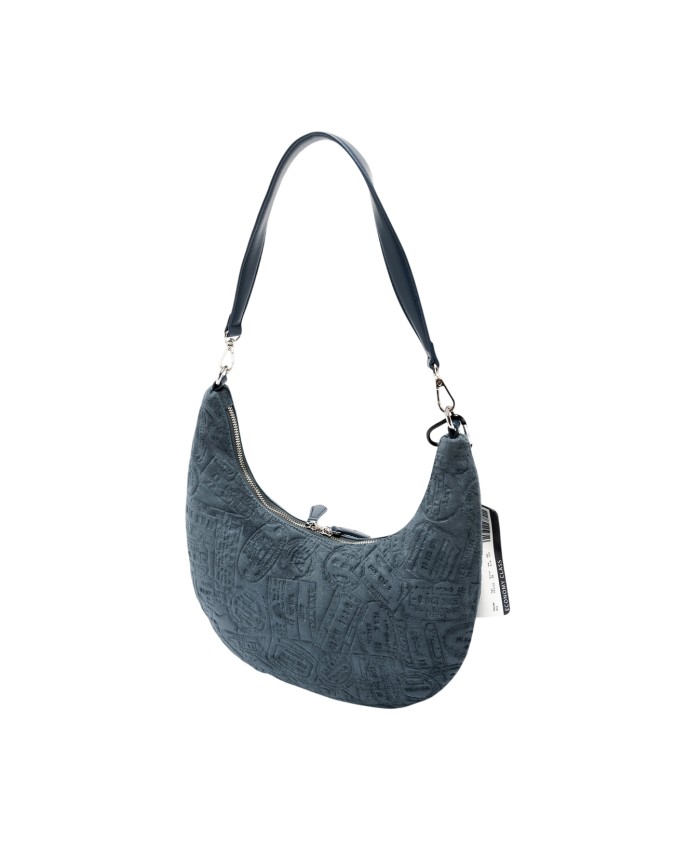  Alv By Alviero Martini - Borsa hobo mezzaluna in poliuretano