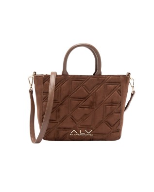 Alv By Alviero Martini - Borsa Tote in poliuretano scamosciato Stella Suede