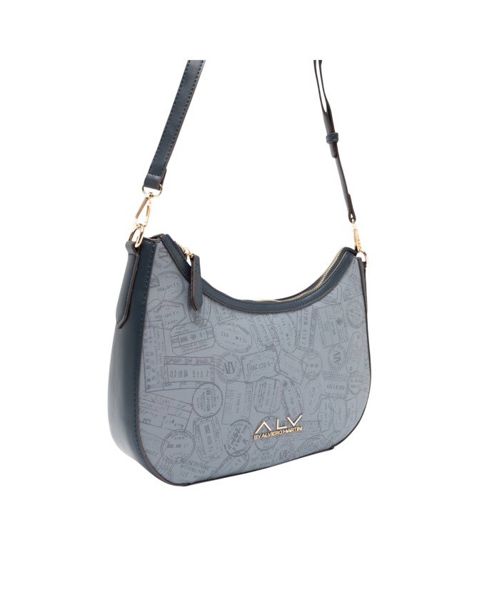 Alv By Alviero Martini - Borsa hobo in poliuretano Passport Classic