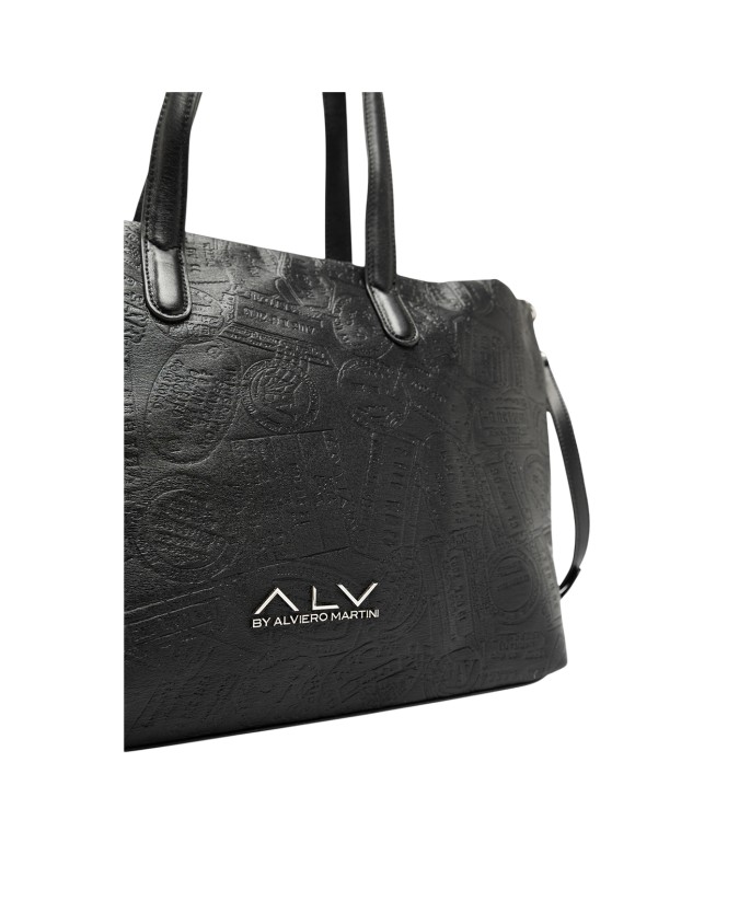  Alv By Alviero Martini – Borsa a spalla shopper in poliuretano