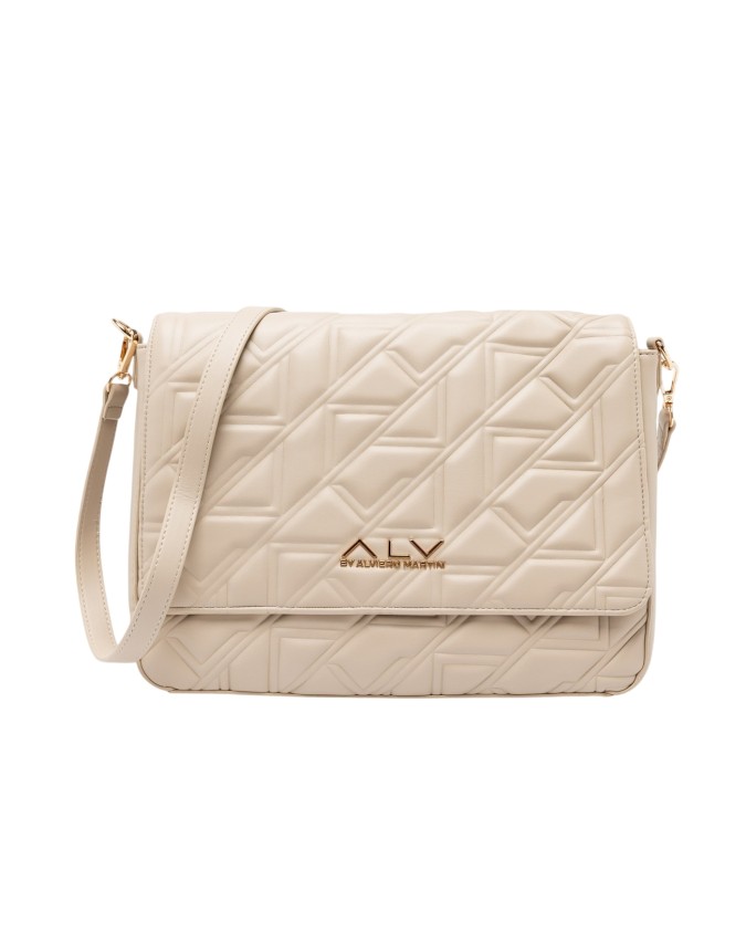 Alv By Alviero Martini – Borsa a tracolla messenger in poliuretano Stella