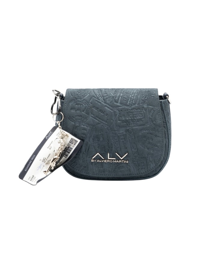  Alv By Alviero Martini – Tracollina in poliuretano scamosciato