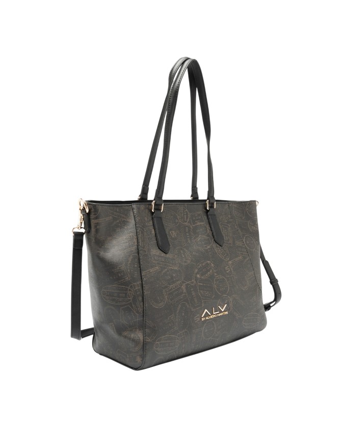 Alv By Alviero Martini – Shopping bag Large in poliuretano Passport Classic