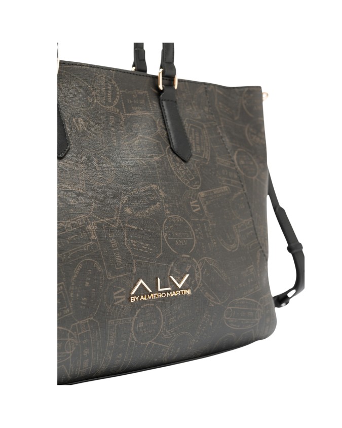 Alv By Alviero Martini – Shopping bag Large in poliuretano Passport Classic