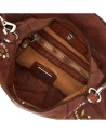  Campomaggi – Borsa a tracolla in pelle con borchiette Nora