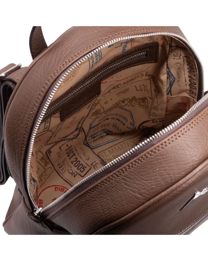  Alv By Alviero Martini - Zaino donna in pelle con tasca