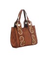  Campomaggi - Borsa a tracolla mini in pelle con borchie e