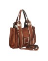  Campomaggi - Borsa a tracolla mini in pelle con borchie e