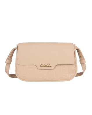 Alv By Alviero Martini - Borsa a spalla con patta in poliuretano Eagle