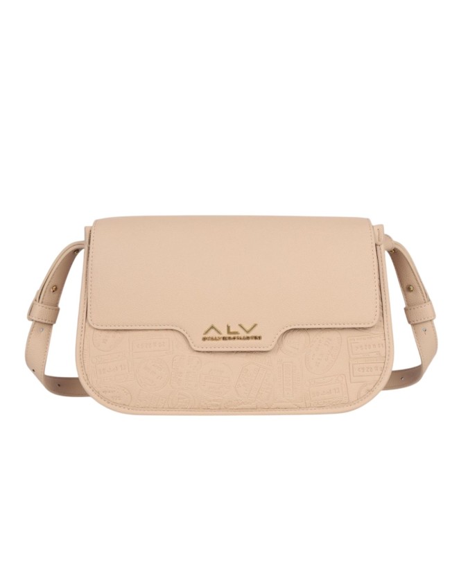  Alv By Alviero Martini - Borsa a spalla con patta in
