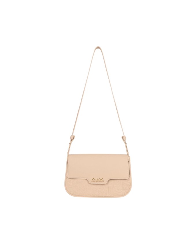 Alv By Alviero Martini - Borsa a spalla con patta in poliuretano Eagle
