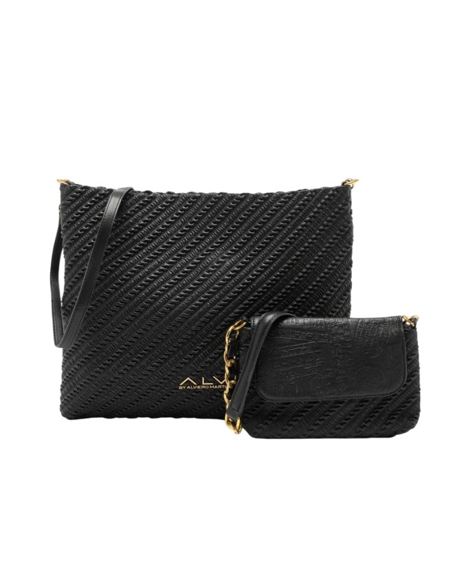  Alv By Alviero Martini - Borsa hobo large con pochette in