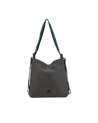 Gabs - Borsa a spalla in pelle Tg. M Bull Bicolor Black Dorina