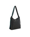 Gabs - Borsa a spalla in pelle Tg. M Bull Bicolor Black Dorina