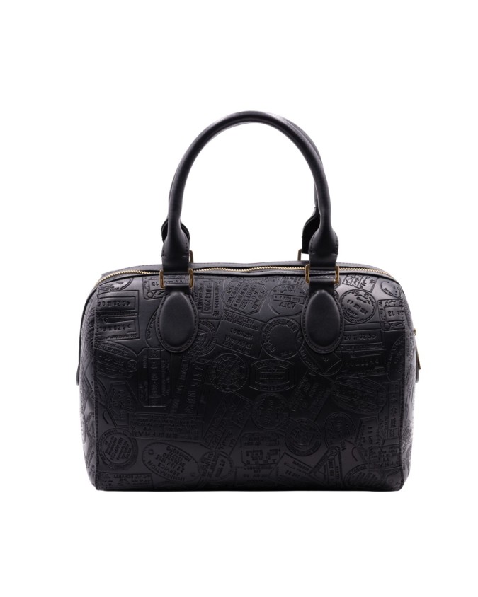Alv By Alviero Martini - Borsa a mano bauletto con tracolla in poliuretano Big Logo
